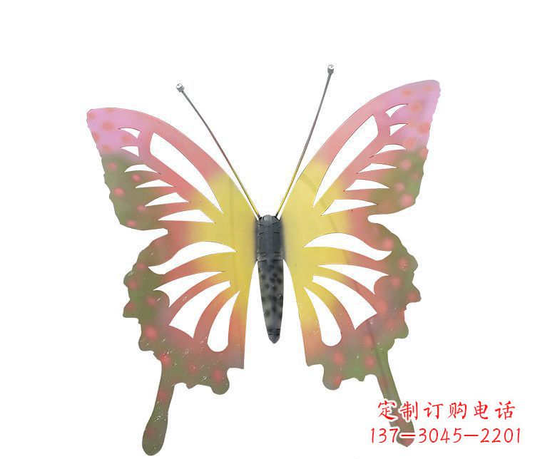 日照梦幻缤纷不锈钢蝴蝶摆件雕塑
