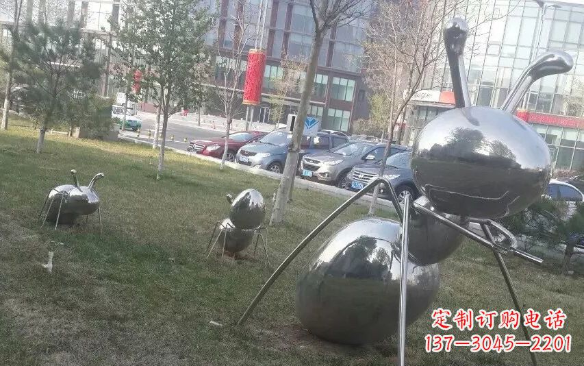 日照中领雕塑—不锈钢蚂蚁雕塑