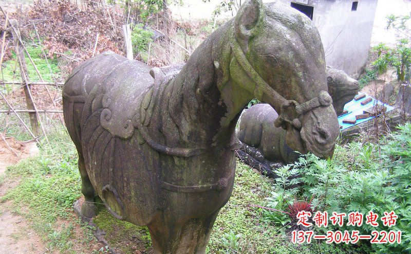 日照公园抽象马动物铜雕