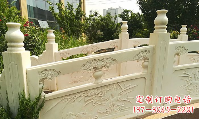 日照精美汉白玉石拱桥雕塑