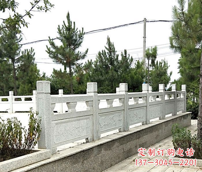 日照大理石栏板石雕,构筑公园景观
