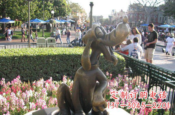 日照公园卡通小狗动物铜雕