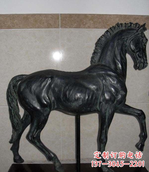 日照公园马动物景观铜雕