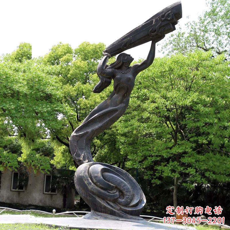 日照精致精美的女娲补天雕塑