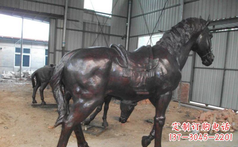 日照公园铜马动物铜雕