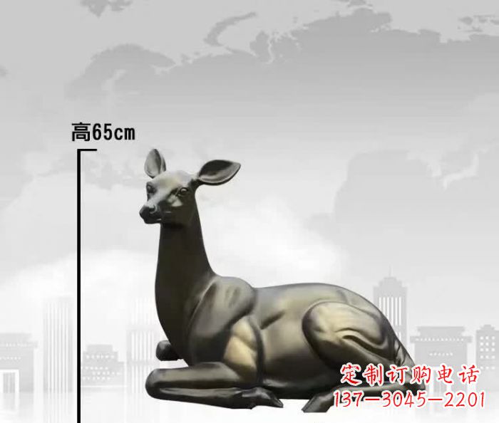 日照中领雕塑精美铜雕鹿