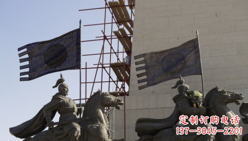 日照古代将军景区铜雕
