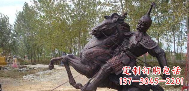 日照复古骑士马雕塑