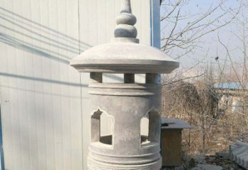 日照精美公园大理石石灯雕塑