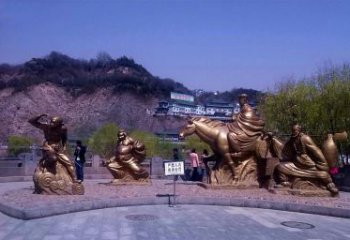 日照精美铜雕唐僧师徒小品