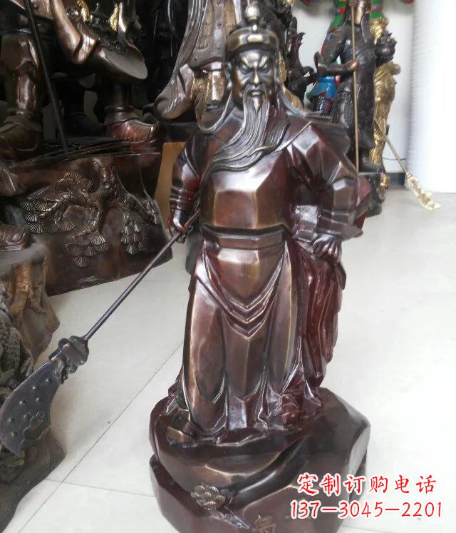 日照关公古代人物铜雕 (3)