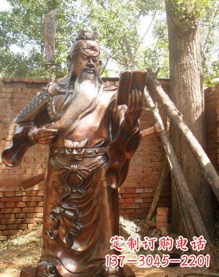 日照全新关公铜雕,让你的收藏更个性!