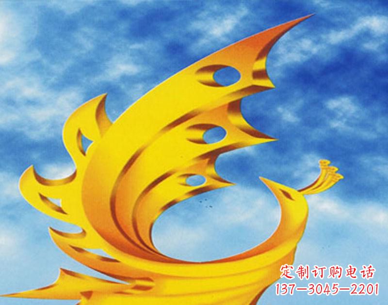 日照欣赏高贵凤凰雕塑