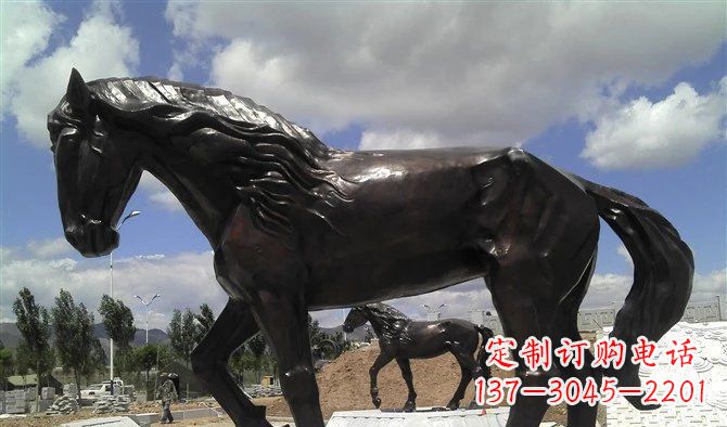 日照广场马动物铜雕 (3)