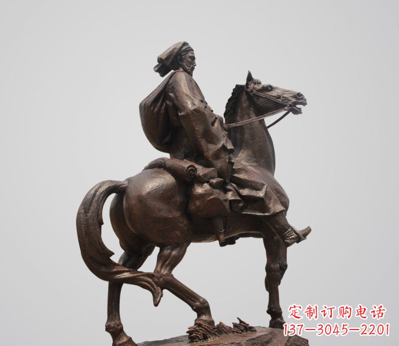 日照典雅欧式骑马人雕塑