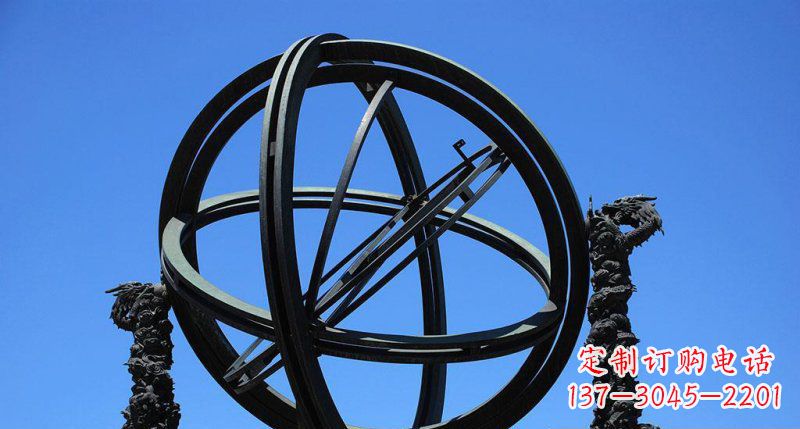 日照广场青铜浑天仪雕塑