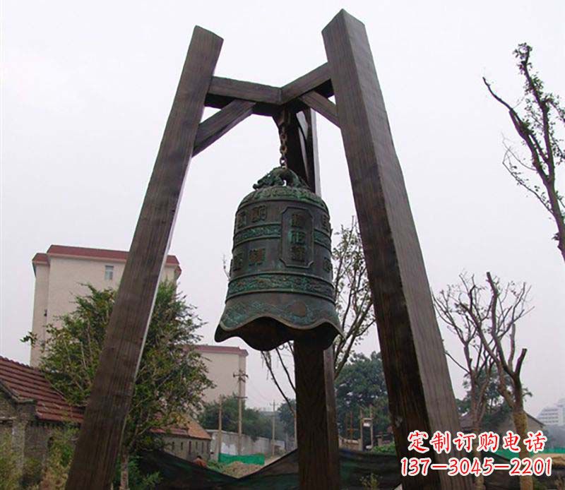 日照大型铜钟雕塑——倍受关注的雕塑定制品