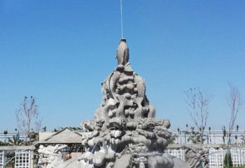 日照令人称羡的广场龙龟喷泉石雕