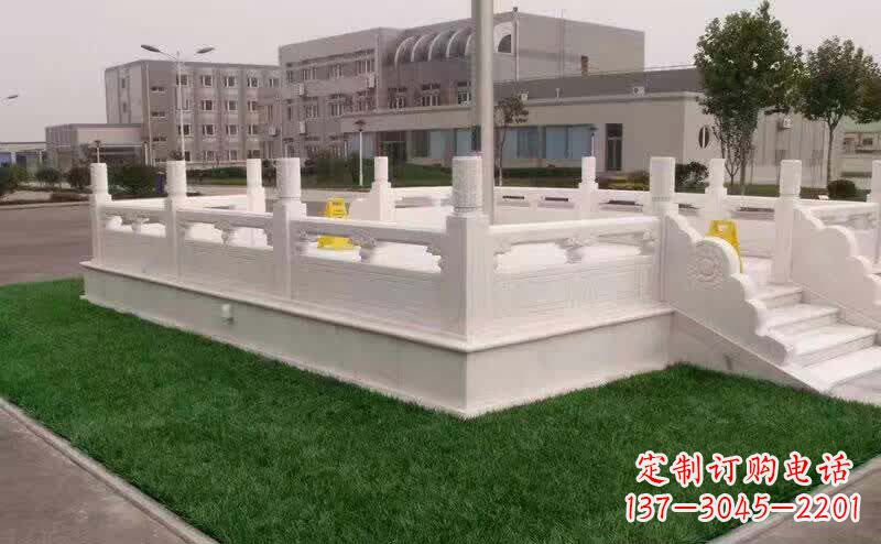 日照完美艺术——汉白玉升旗台雕塑