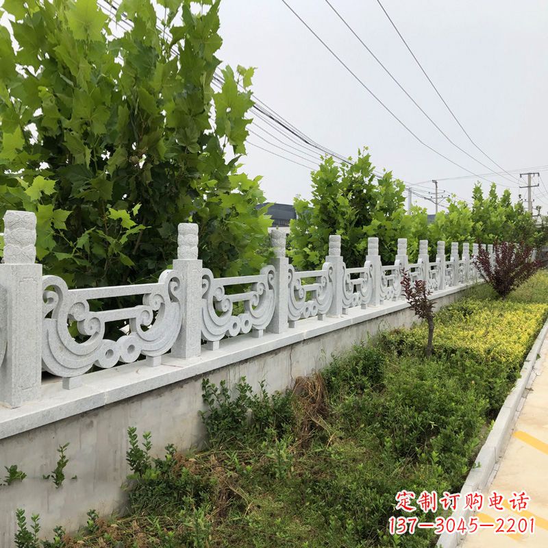 日照汉白玉石栏杆雕塑，精雕细琢，精美无比