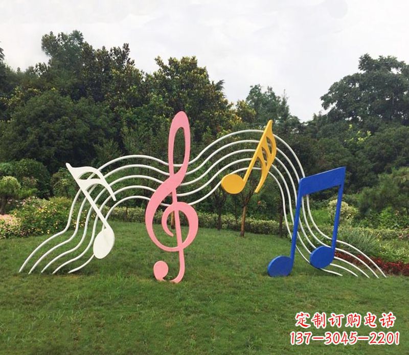 日照户外不锈钢音符