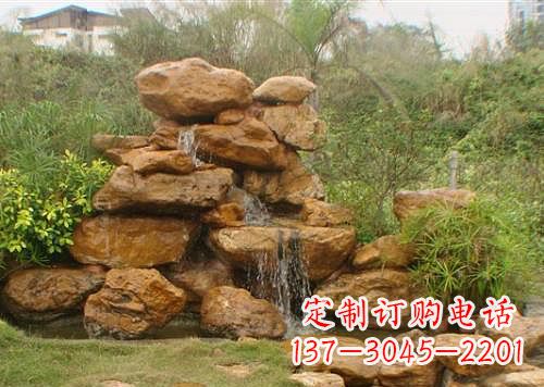 日照黄蜡石假山雕塑,古典美感与精细工艺的完美结合