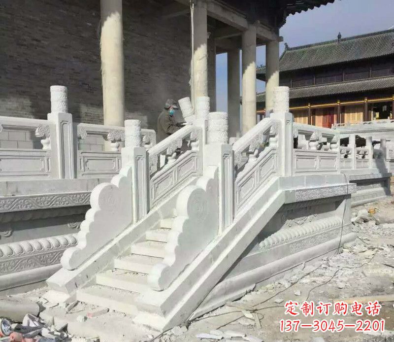 日照大理石栏板石雕,精美绝伦,让建筑锦上添花