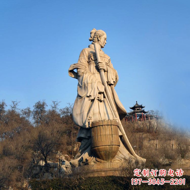 日照景区景点历史名人古代著名美女文姜大型景观雕塑