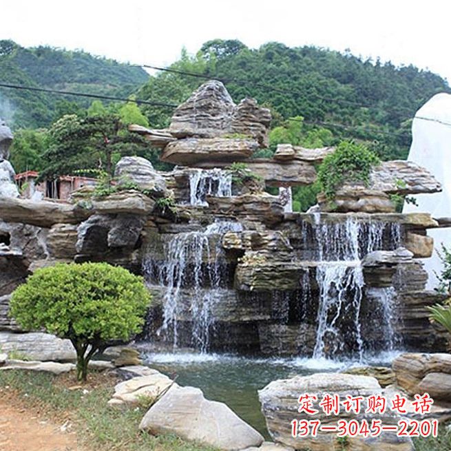 日照景区奇石流水假山