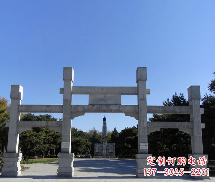 日照中领雕塑石雕牌坊定制
