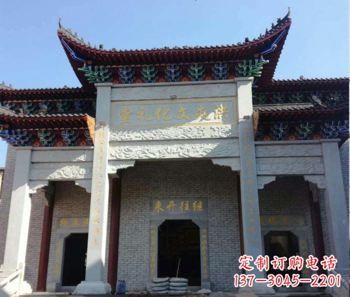 日照景区三门石雕牌楼,精美绝伦的艺术之作