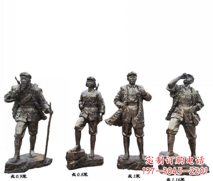 日照专注制作抗战红军青铜雕塑