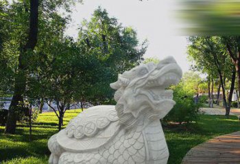 日照中领雕塑——汉白玉龙龟石雕