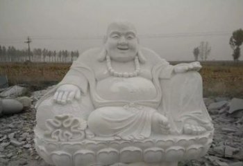 日照质感非凡的汉白玉弥勒佛雕塑