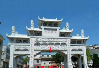 日照全新定制石牌坊雕塑，为您的寺院注入历史文脉