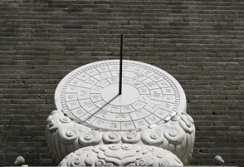 日照花岗岩古代计时器日晷雕塑