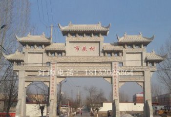 日照景区三门七楼石雕牌坊——精美绝伦的牌坊雕塑