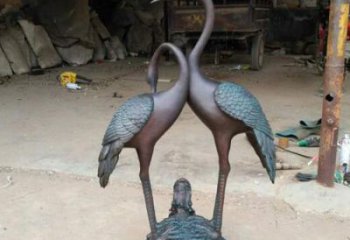 日照龙龟仙鹤铜雕——传承传统，增添福气
