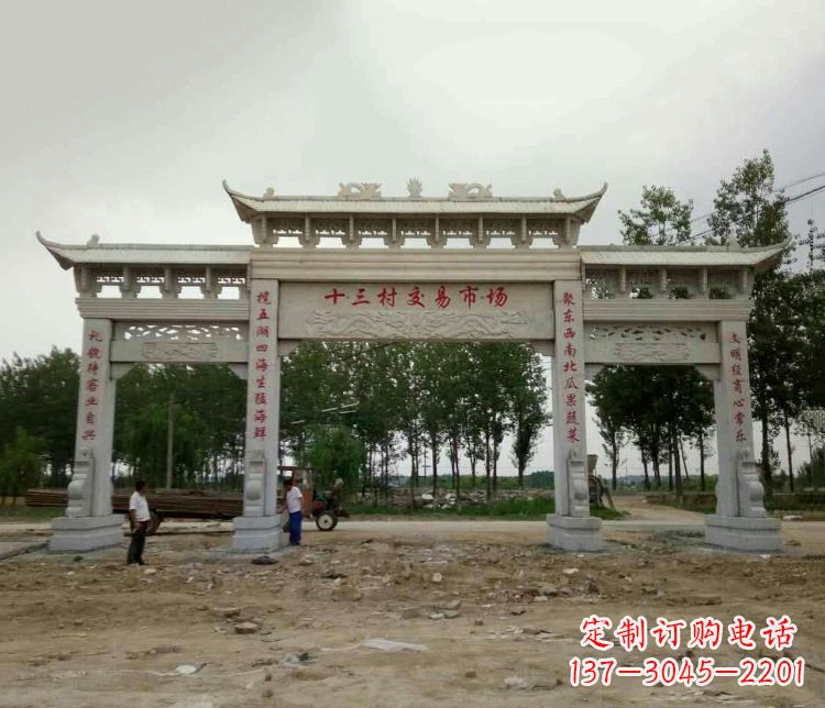 日照精美石牌坊雕塑,令你惊艳无比