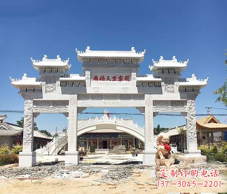 日照石牌坊的雕刻