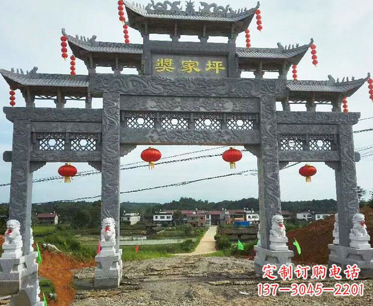 日照石牌坊石雕