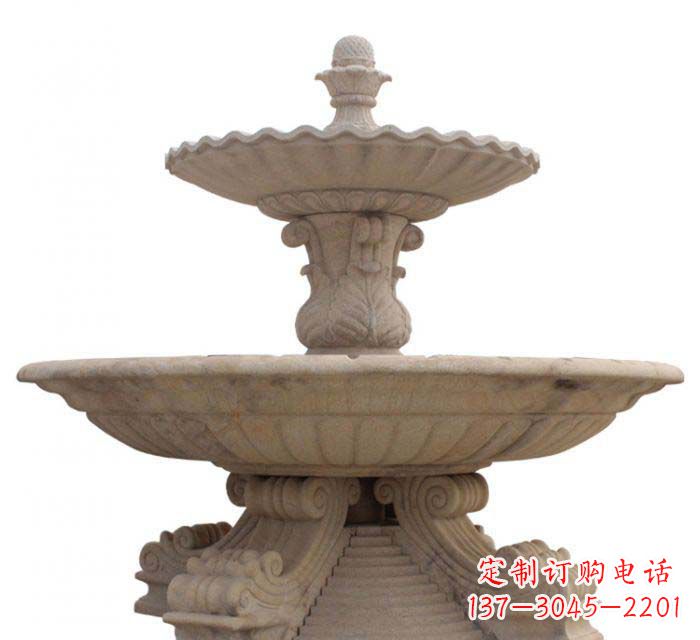 日照双层喷泉公园石雕