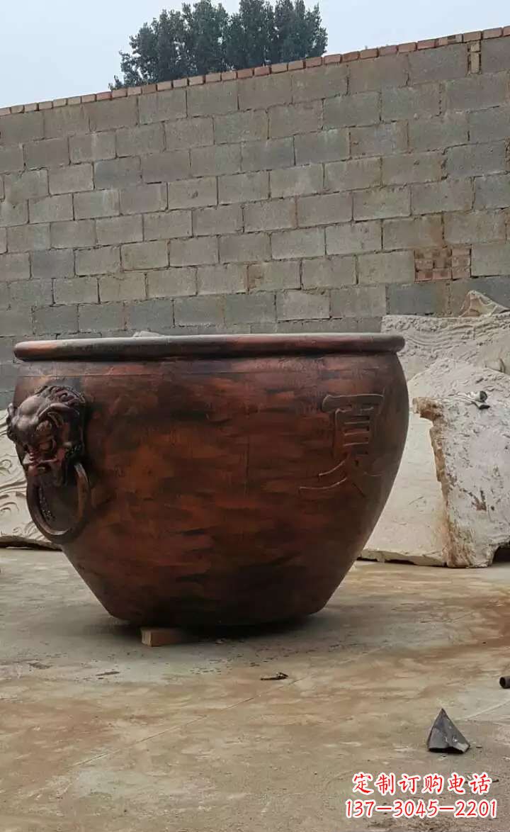 日照水缸铜雕