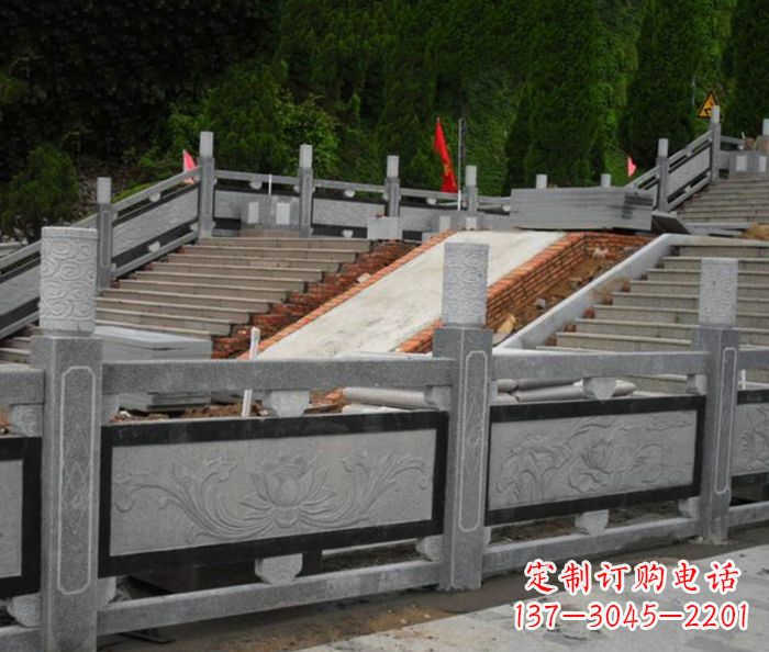 日照寺庙景观仿古石栏板 (2)