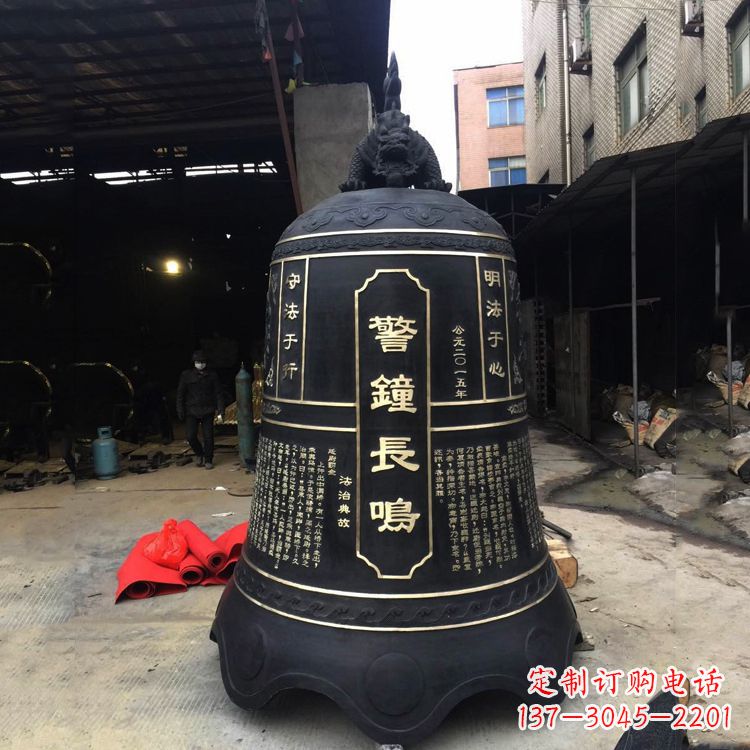 日照寺庙铜钟雕塑