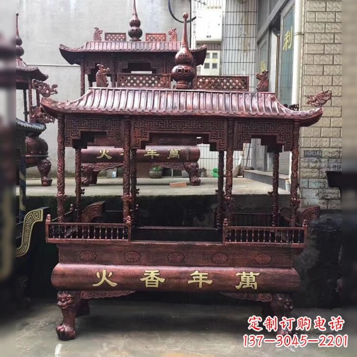 日照寺庙香火香炉雕塑