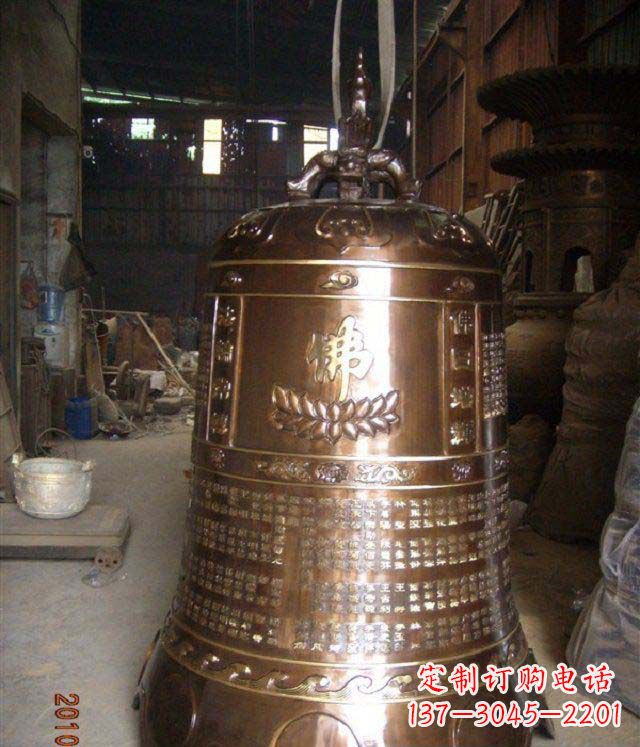 日照寺庙铸铜钟铜雕