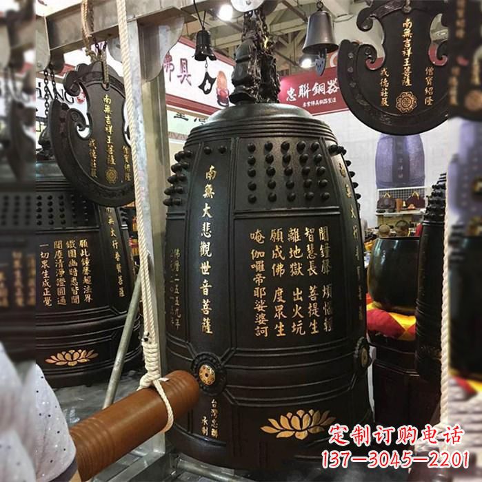 日照寺院挂钟铜雕塑