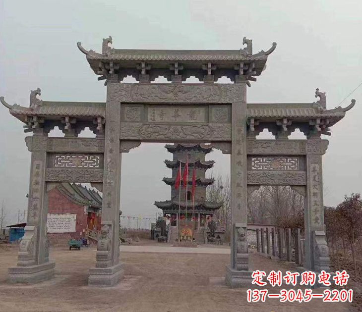 日照寺院石牌坊