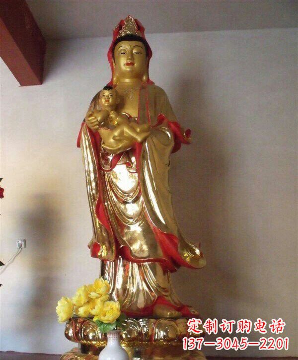 日照送子观音铜雕 (2)